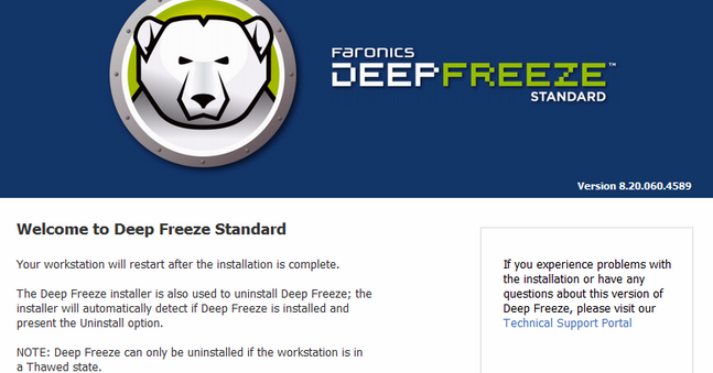 Free Download Deep Freeze Standard 8.6 Final Full Version