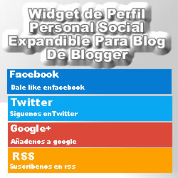 Widget de perfil personal social expandible para blogger Widget de perfil personal social expandible para blogger