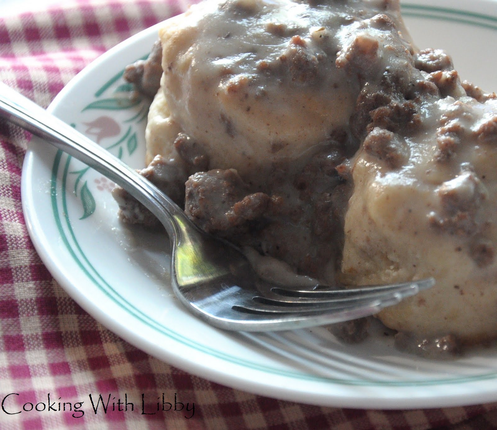 Biscuits and Gravy Cooking With Libby