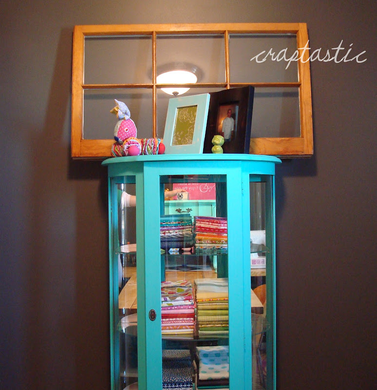 Craptastic Diy Chalk Paint Aqua Curio Cabinet