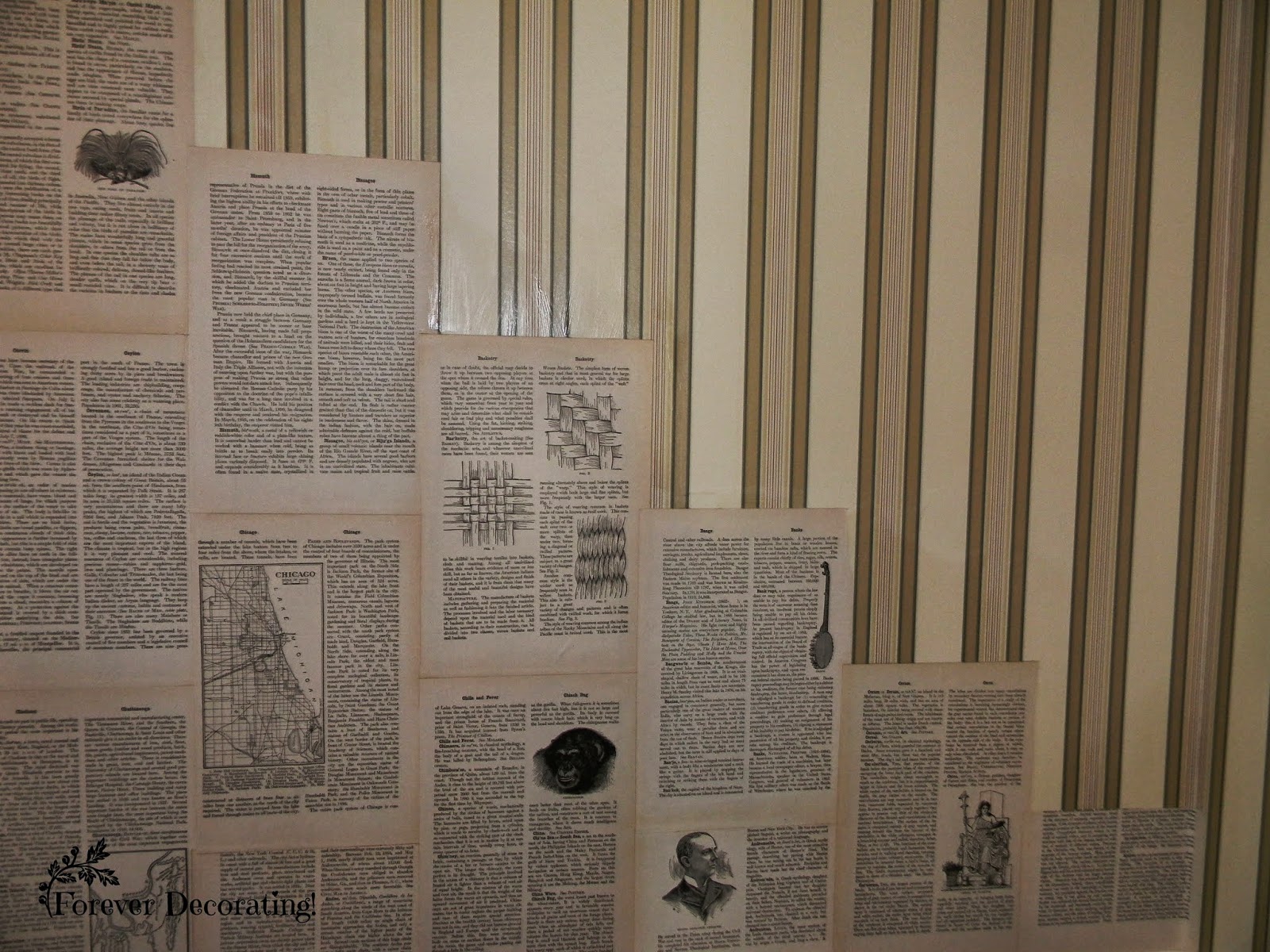 Forever Decorating! Beautiful Book Page WALLS!