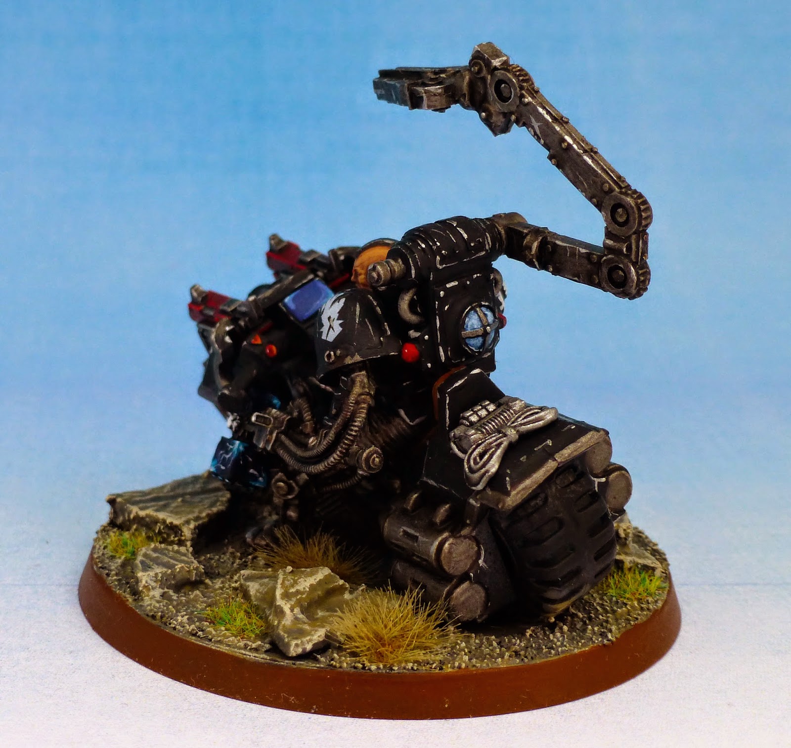 Iron Hands Chapter Master on Bike Wargaming Hub