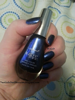 Sally Hansen Lustre Shine Azure swatch TwoGirlsOneObsession.blogspot.com