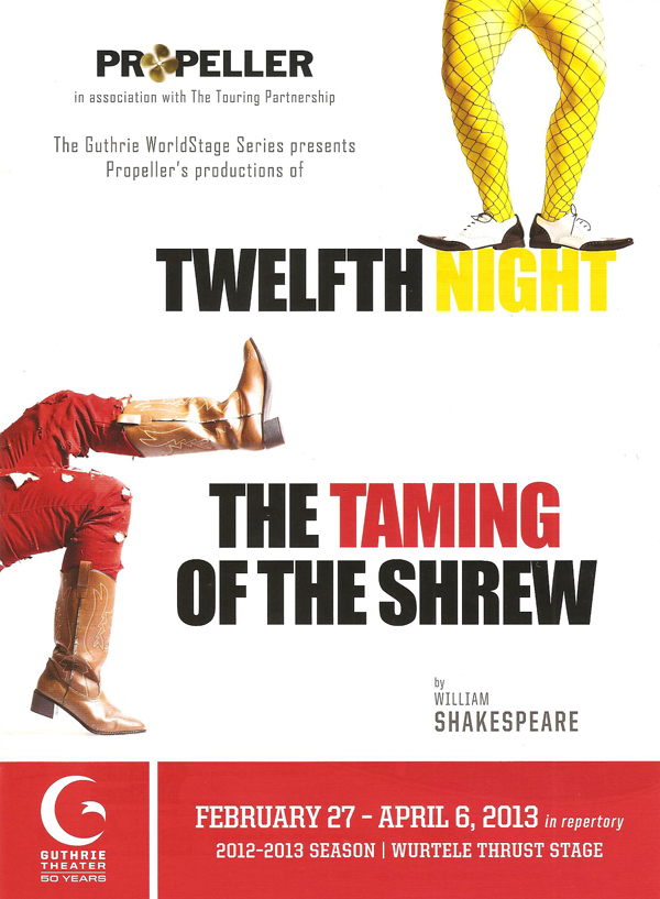 Cherry and Spoon "The Taming of the Shrew" and "Twelfth Night" by Propeller Theatre Company at