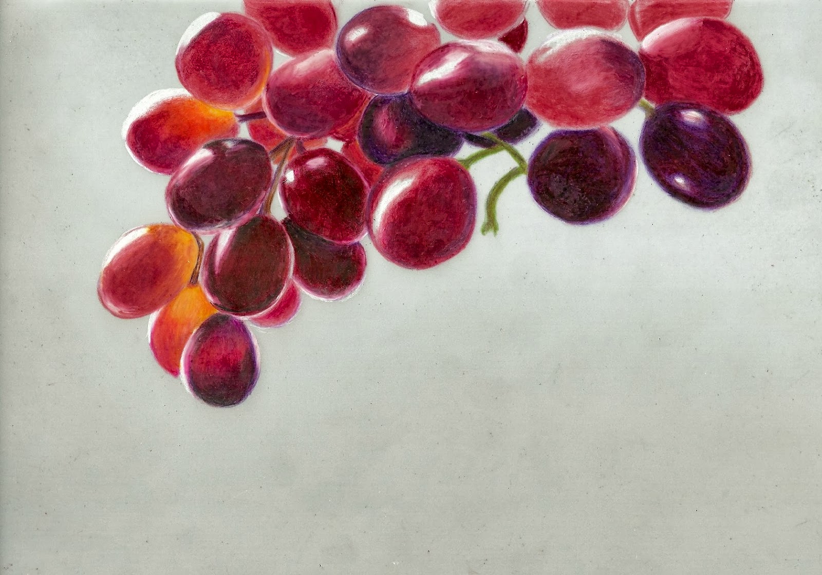 ART STEPPING STONES Colored pencils on drafting film wip