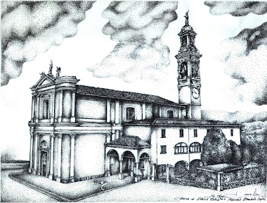 serie disegni prospetti chiesa di Brembate Sopra
