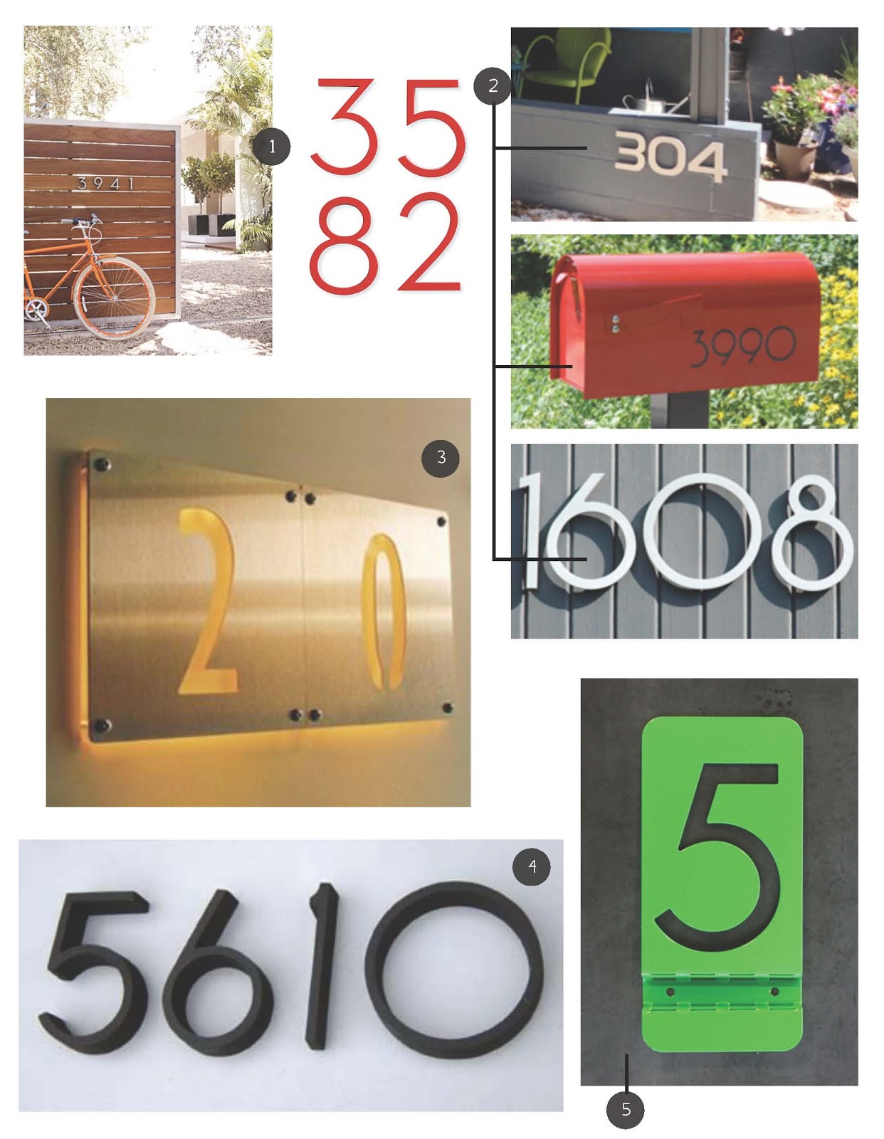 CRAZY GOOD DESIGN 10 COOL DOOR NUMBERS