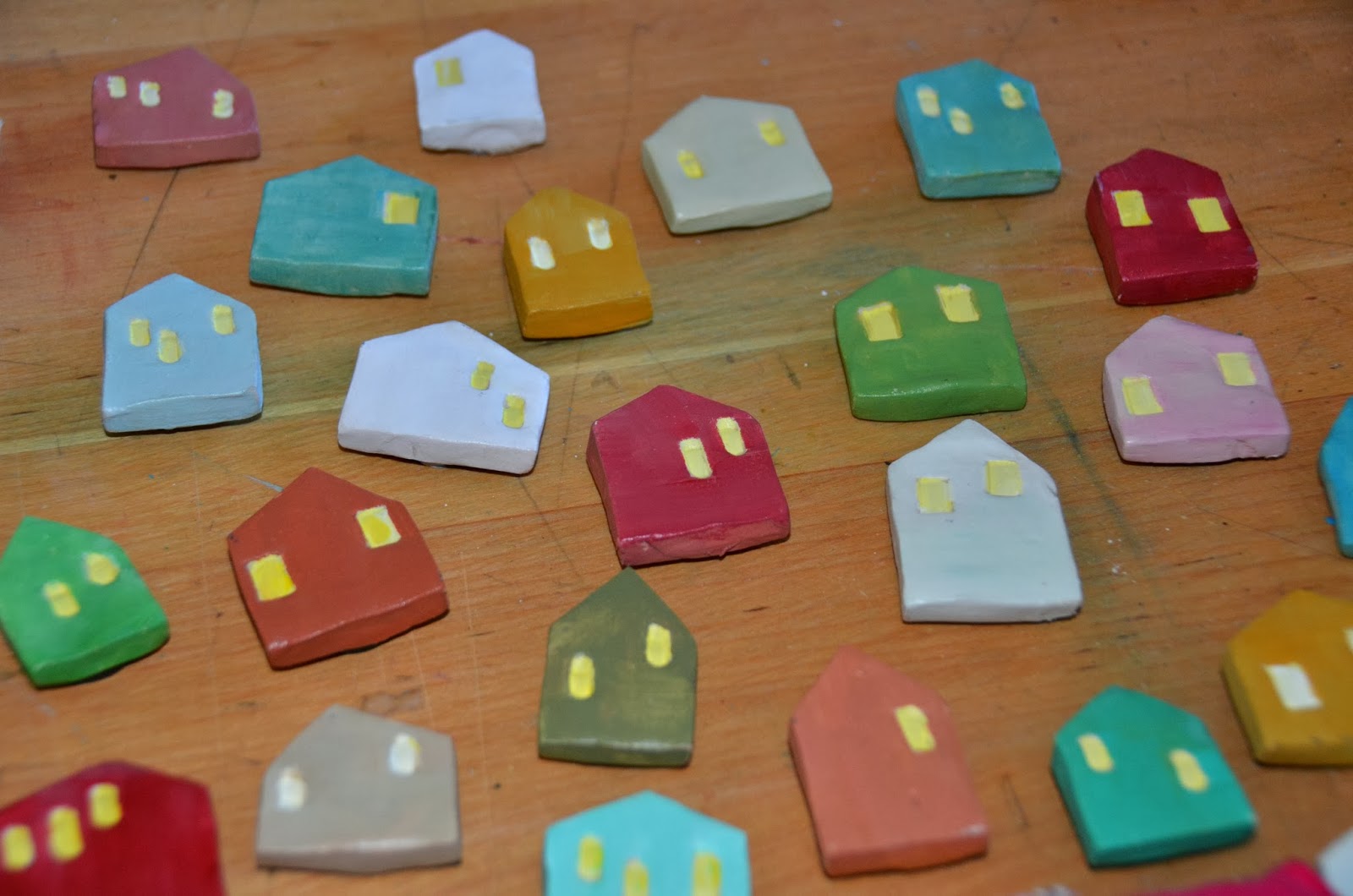 air dry clay tiny houses and ring holders theartgirljackie tutorials