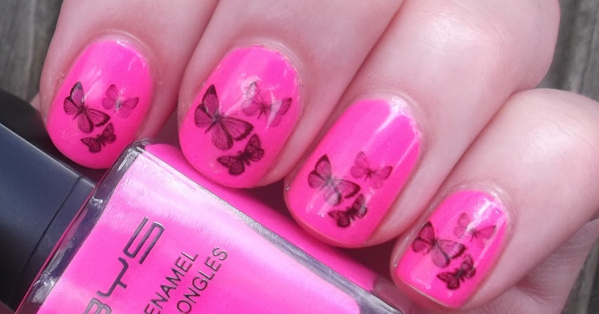 Butterfly Nail Decals - wide 1