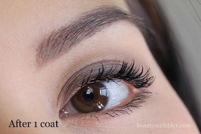 Maybelline Volum Express The Rocket Washable Mascara before and after