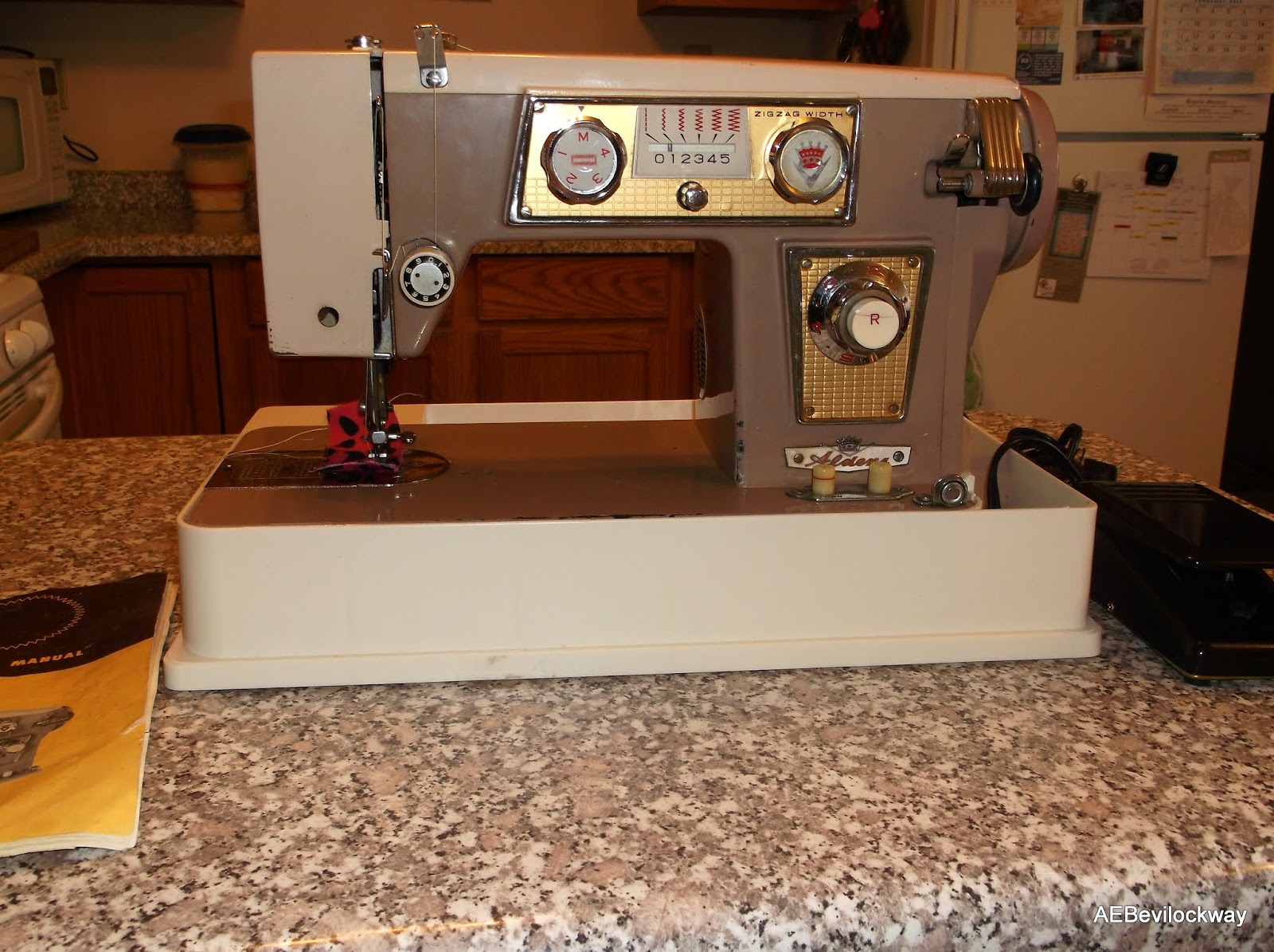 Scrappyendings: Aldens Deluxe 146B Sewing Machine!