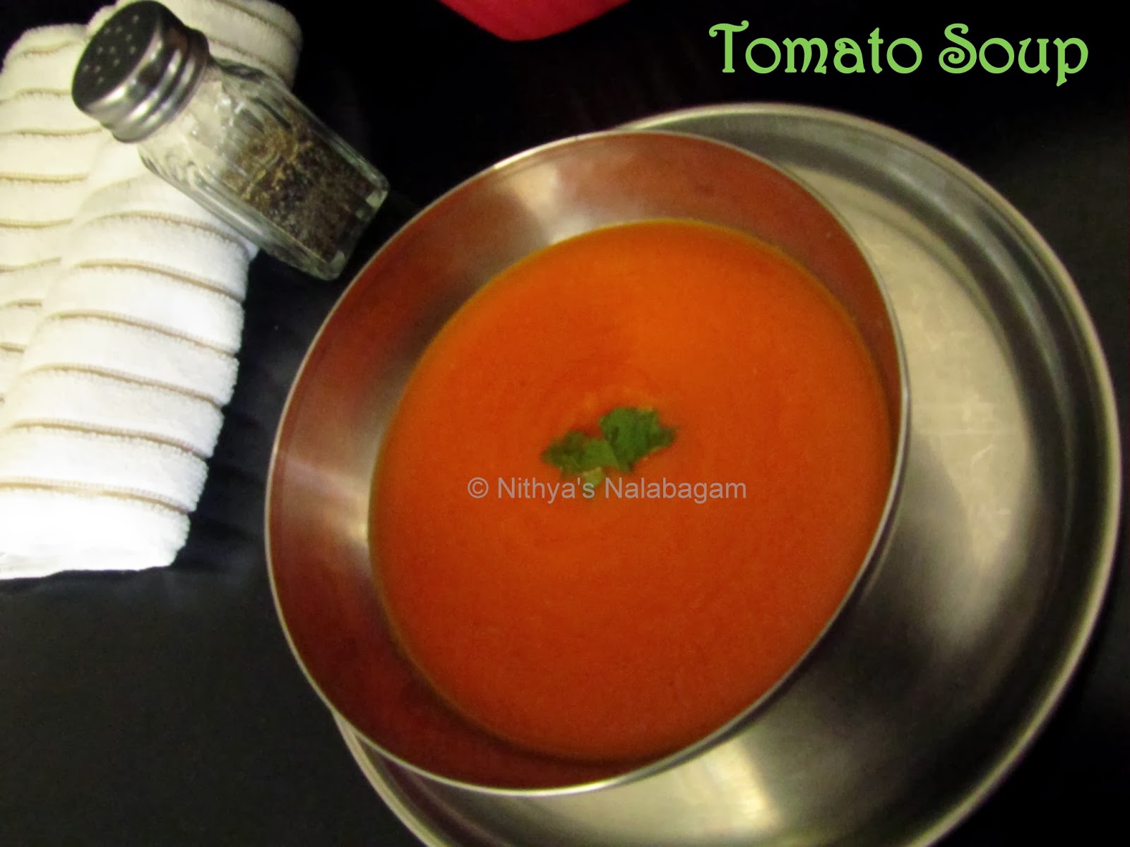 Tomato Soup Indian Style Nithya's Nalabagam