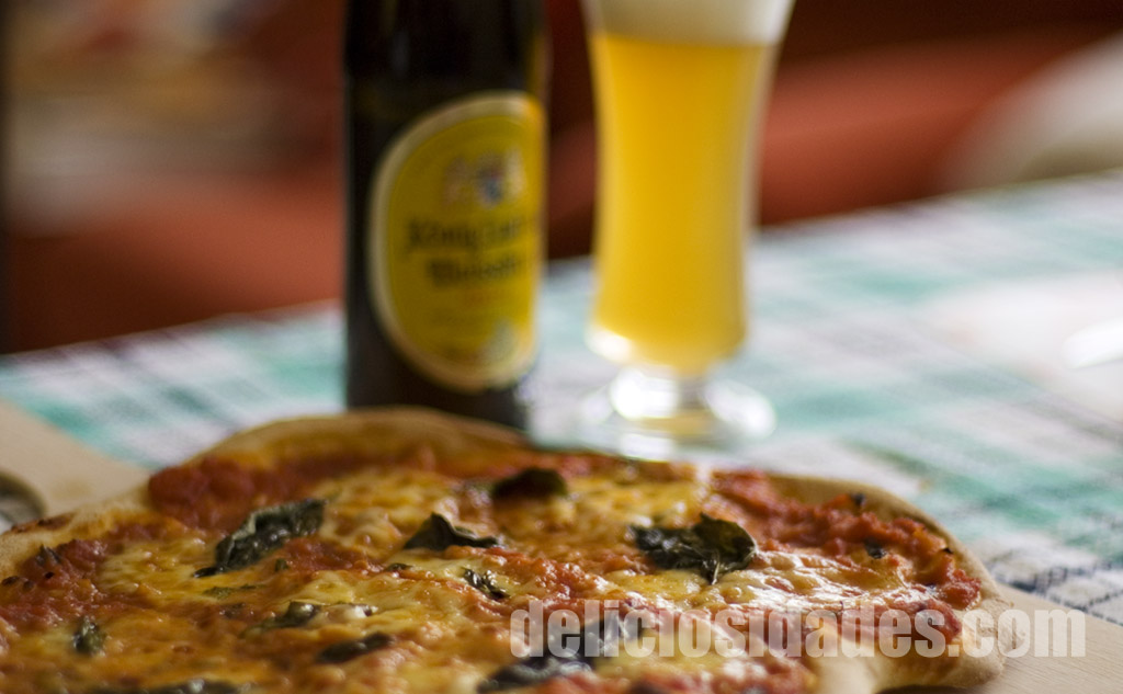 deliciosidades: Pizza Margherita y una König Ludwig Weissbier