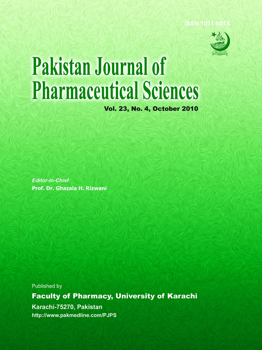 Pakistan Journal of Pharmaceutical Sciences SCIENCE Pakistan