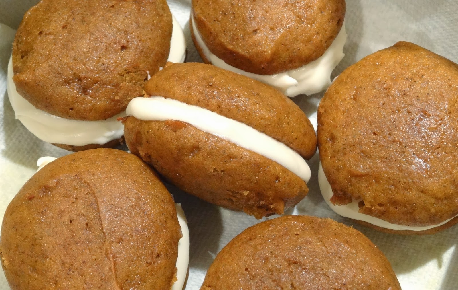 Day 3 Mini Pumpkin Whoopie Pies with Whipped Maple Cream Cheese