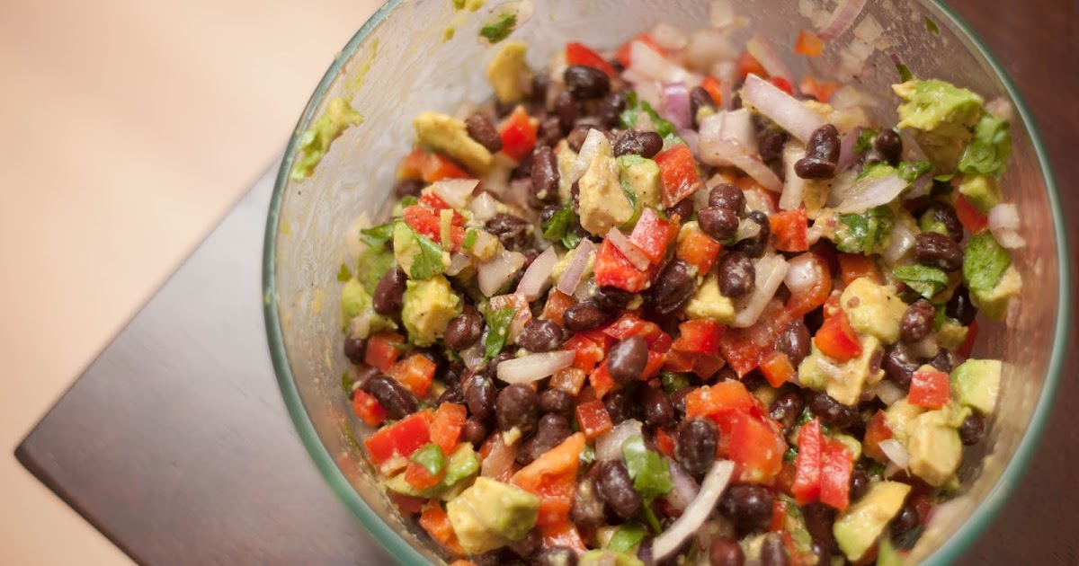 This is vegan Black Bean and Avocado Salad