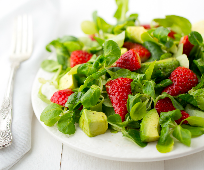 Strawberry Mache Salad from Healthy Happy Vegan Kitchen Strawberry Mache Salad from Healthy Happy Vegan Kitchen