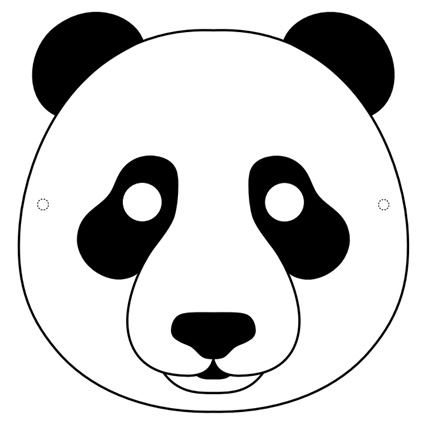  Panda Mask Printable