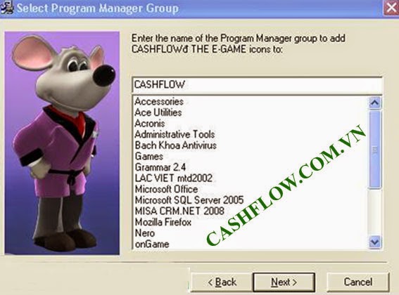 Cài đặt game cashflow 101 - bước 5