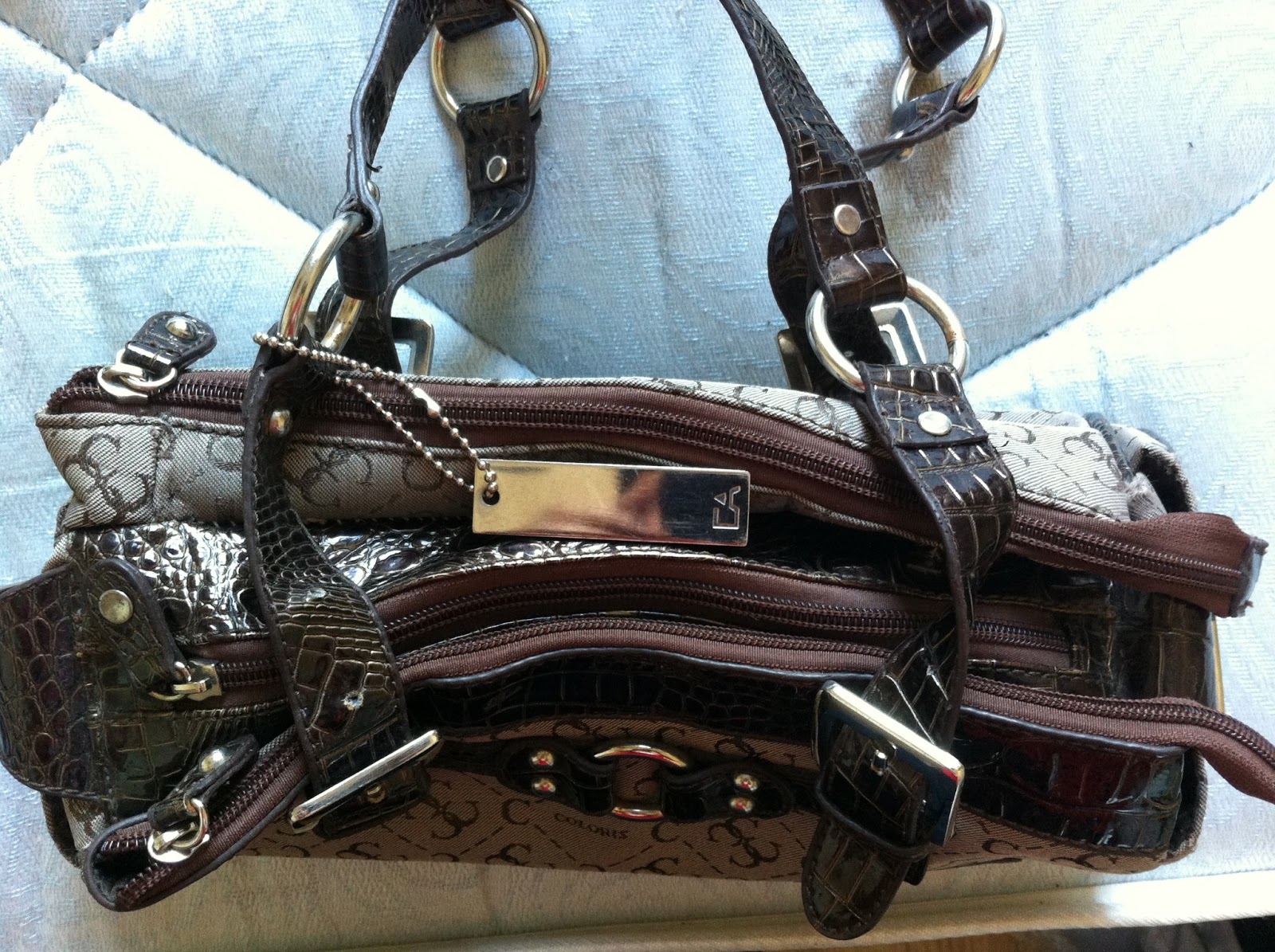 AZIM WIGAN (UK) PRE LOVED COLORIS HANDBAG bag jenama coloris