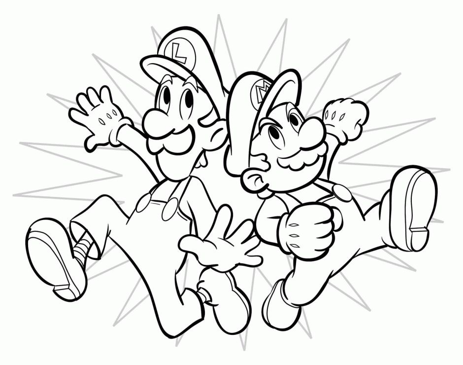 Kids Page: Picture 6 Of 15 Download Latest Mario Brothers To Coloring Pages
