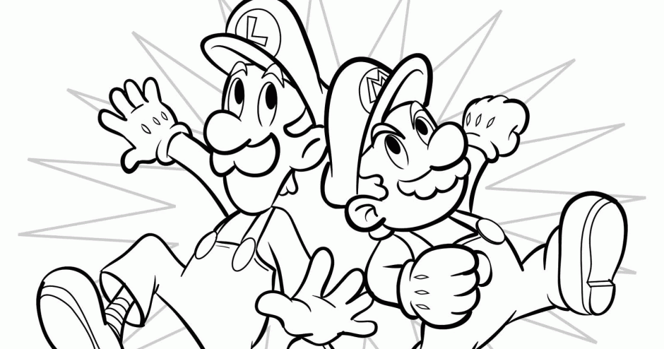 Kids Page: Picture 6 Of 15 Download Latest Mario Brothers To Coloring Pages