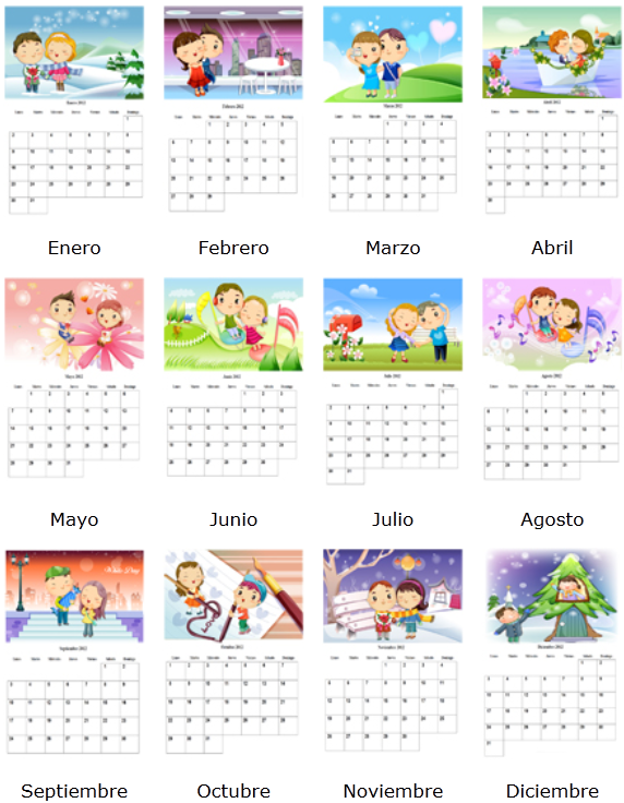 Calendarios 2012 - Infantil ~ Blog EsTuSalud Calendarios 2012 - Infantil ~ Blog EsTuSalud