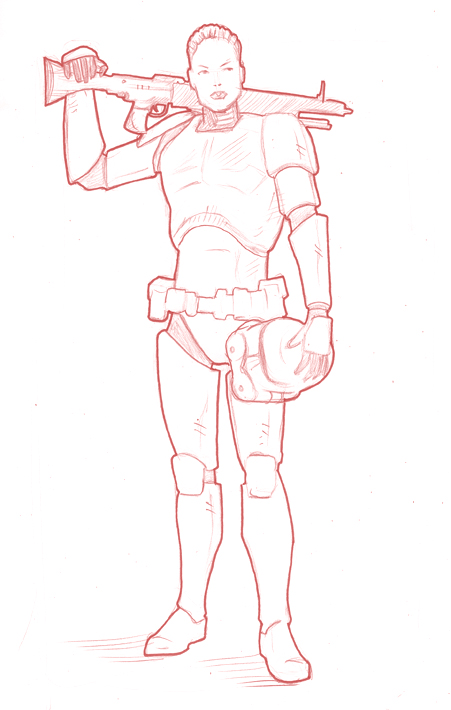 Female Stormtrooper Art