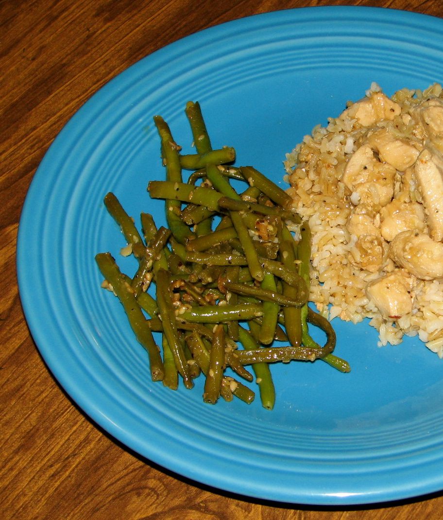 Shel's Kitchen Sesame Garlic Ginger Green Beans