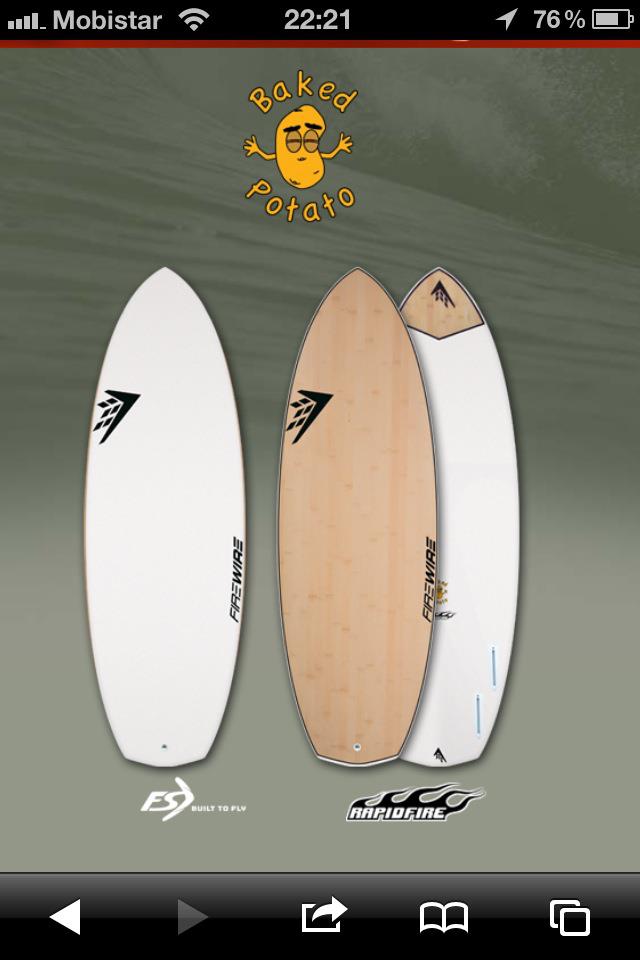 Firewire Potatonator & Baked Potato Golfsurfen in België & Nederland