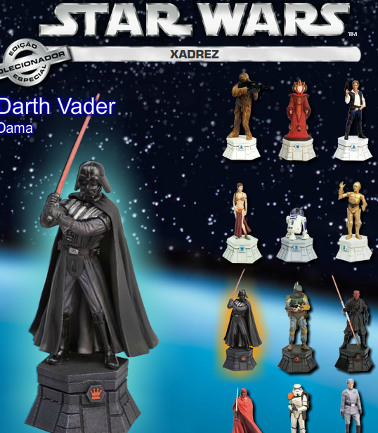 Submundo HQ: Star Wars - Xadrez: FOTOS da Coleção (Imperador + Mestre  YODA + Guarda Imperial)!!!