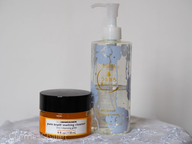 Ole Henriksen Pure Truth Melting Cleanser 3 in 1 Cleansing Gelee, Bifesta Bright Up Cleansing Lotion