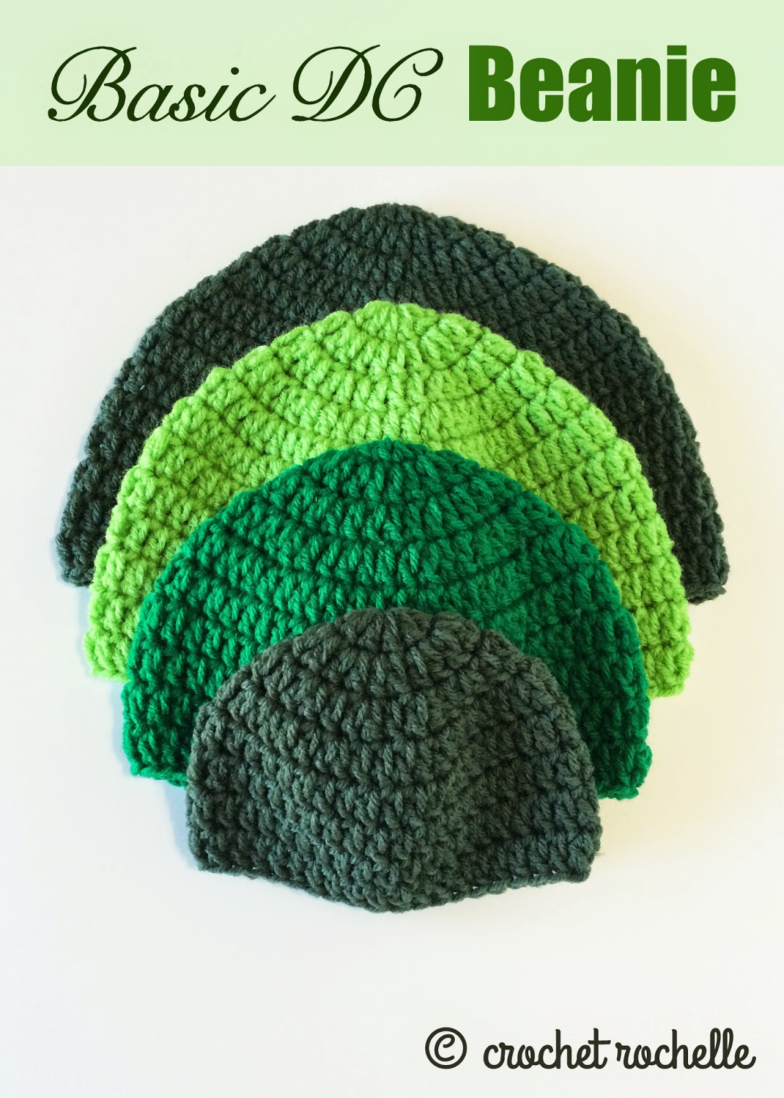 Crochet Rochelle: Basic DC Beanie Pattern