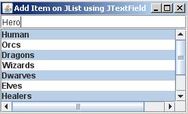 Jlist In Java