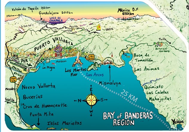 Mapa Jeff Cartography: Yelapa Map