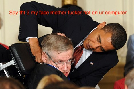 Obama pwns Hawking