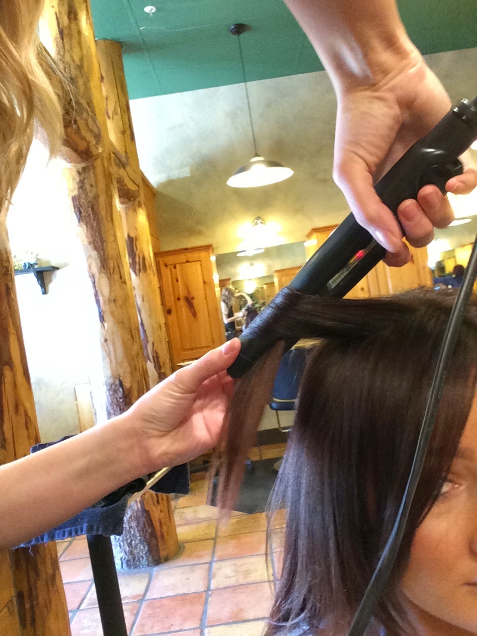 Aspen Salon Flat Iron Curling Tutorial