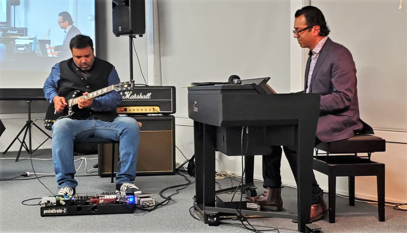 Our Guest  Artists for April 2021 Club Night, Ben Fernandez (keys) and Warren Mondonsa (guitar)