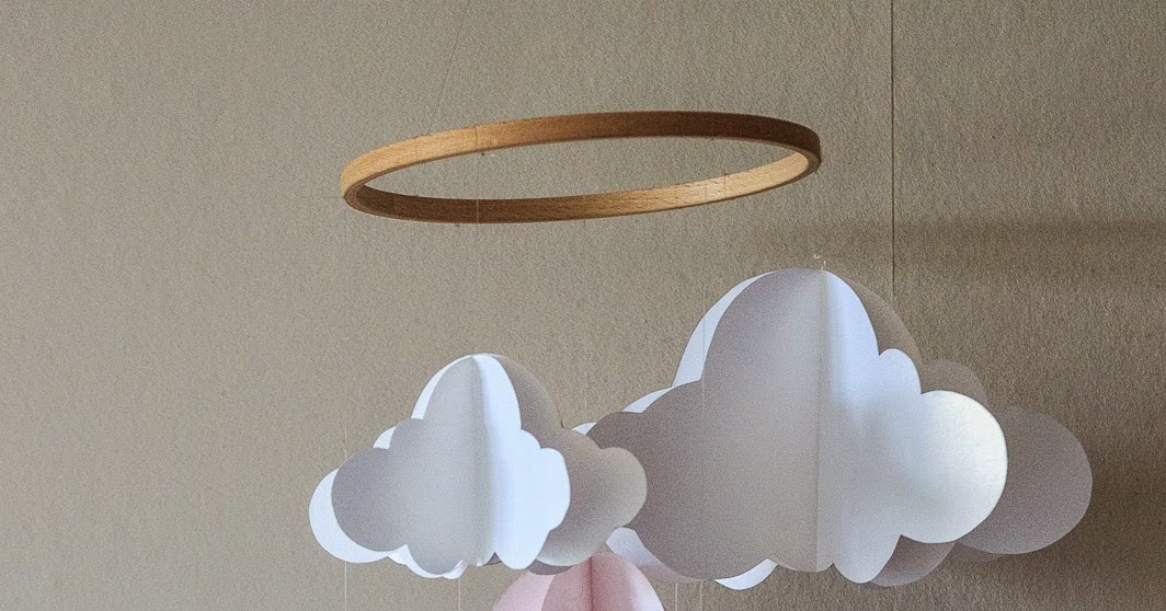 Agencer et Mijoter DIY mobile nuage en papiers (pour Melody)
