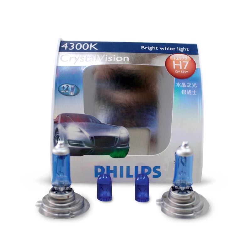 Car Accessories Philips Crystal Vision 4300K H7