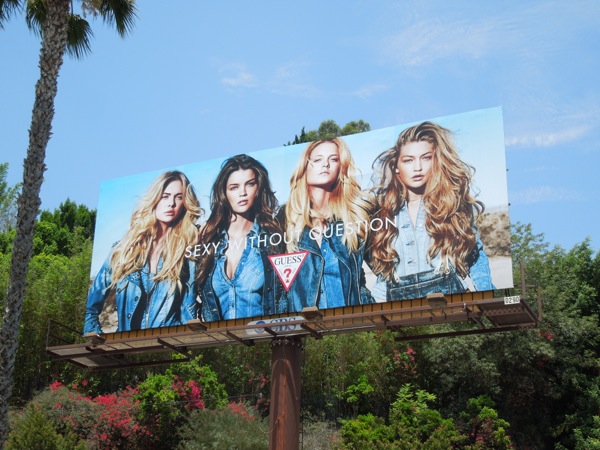 Sexy with question Guess Jeans billboard Sexy with question Guess Jeans billboard