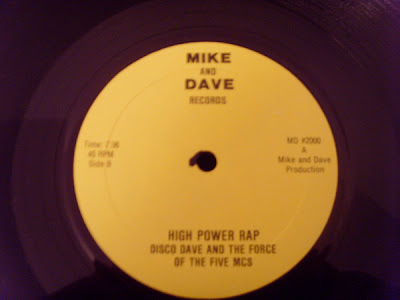 Disco Dave And The Force Of The 5 MCs / Boogie Boys Featuring Kool Ski, Kid Delight, Disco Dave ‎– High Power Rap / Rappin' Ain't No Thing (1982, VLS, 256)