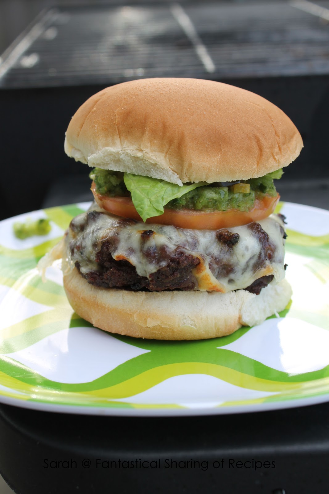 Fantastical Sharing of Recipes Green Chile Cheeseburgers