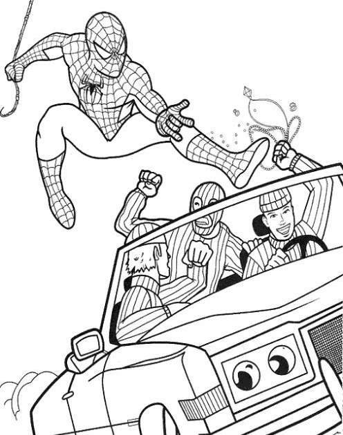 Fun Coloring Pages: Spider Man Coloring Pages