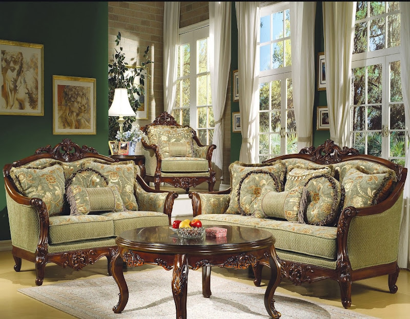Victorian Living Room Furniture Set