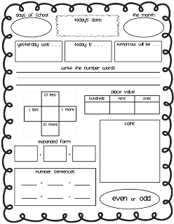 The First Grade Lunchbox: Calendar Math