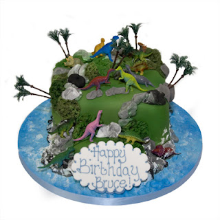 Simple Dinosaurs Birthday Cake Simple Dinosaurs Birthday Cake
