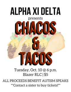 alpha xi delta theta phi at uab it s almost time for tΑco tuΞsdΔy