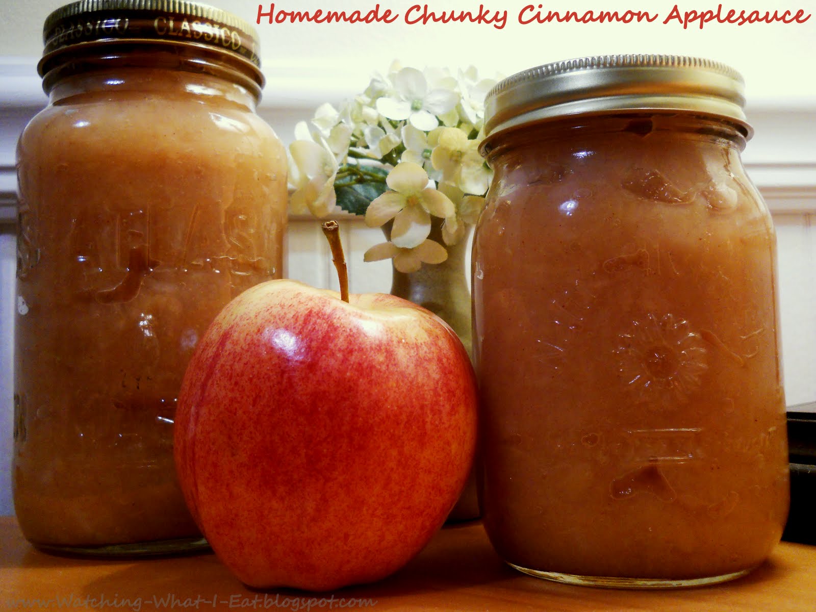 Watching What I Eat Homemade Chunky Cinnamon Applesauce