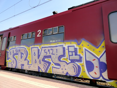 Action painting bringing art to the trains